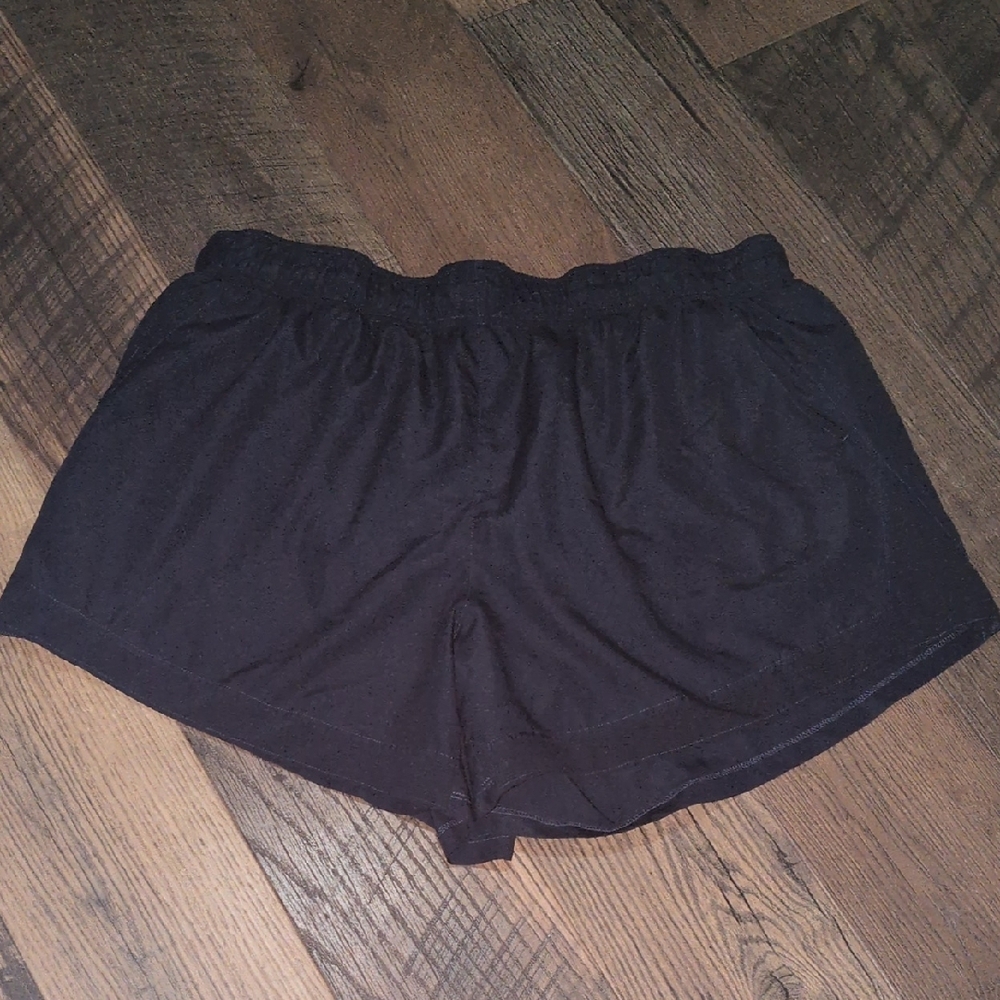Athletic Works Black Athletic Shorts Lightweight Elastic Waist